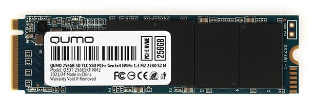 SSD накопитель QUMO Novation M.2 2280 256 ГБ (Q3DT-256GSKF-NM2)