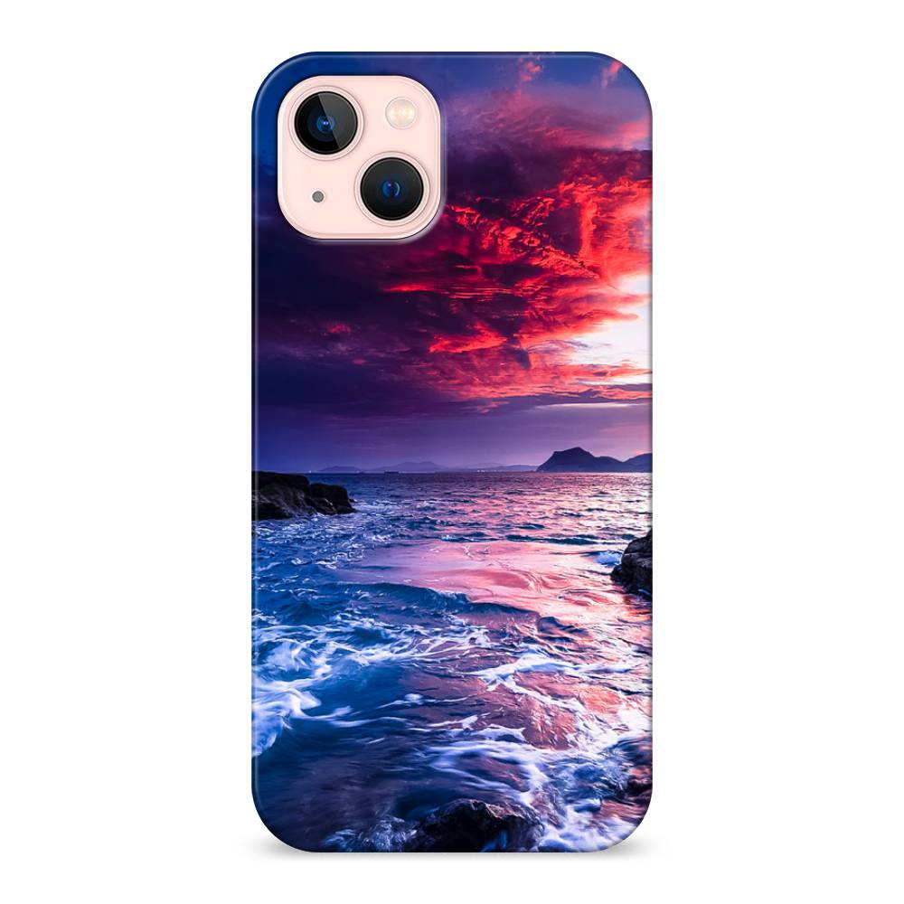 

Пластиковый чехол "Волны 1" на Apple iPhone 13, 14220-3