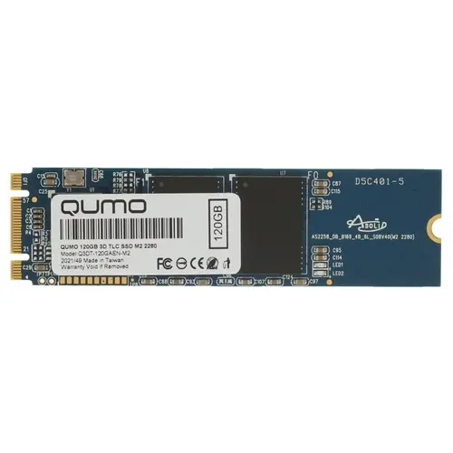 SSD накопитель QUMO Novation M.2 2280 120 ГБ (Q3DT-120GAEN-M2)