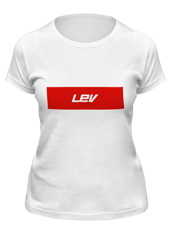 

Футболка женская Printio Имя lev белая M, Белый, Имя lev