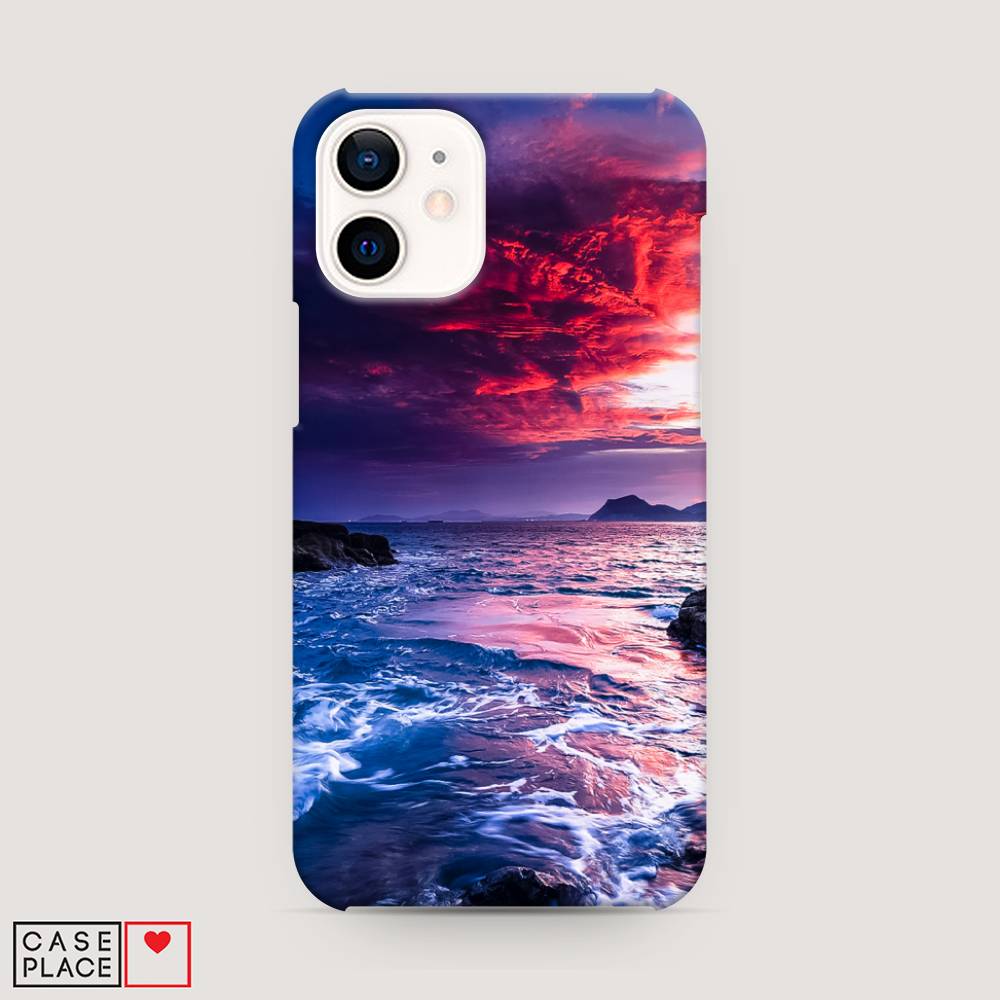 

Пластиковый чехол "Волны 1" на Apple iPhone 12 mini, 12620-3