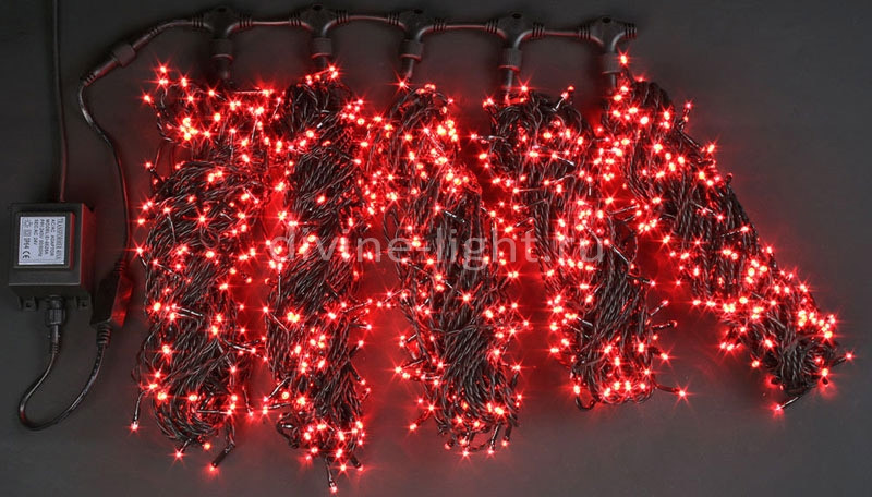 

Световой занавес Rich LED RL-S5*20-B/R 20x0,5 м красный