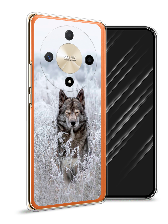 

Чехол Awog на Honor X9B "Волк в поле", Белый;черный, 6122550-1