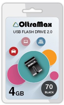 Флешка Oltramax 70 4 ГБ (OM-4GB-70-Black)