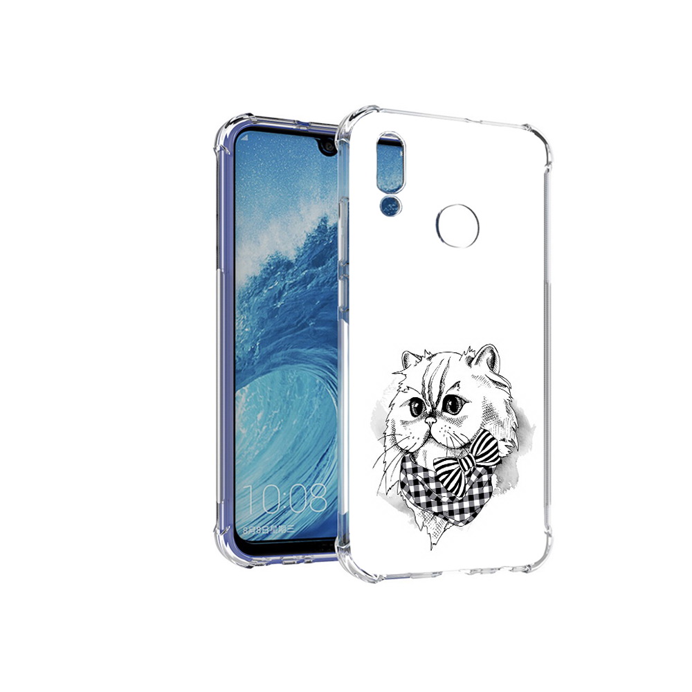

Чехол MyPads Tocco для Huawei P Smart (2019) нарисованная красивая кошечка, Прозрачный, Tocco