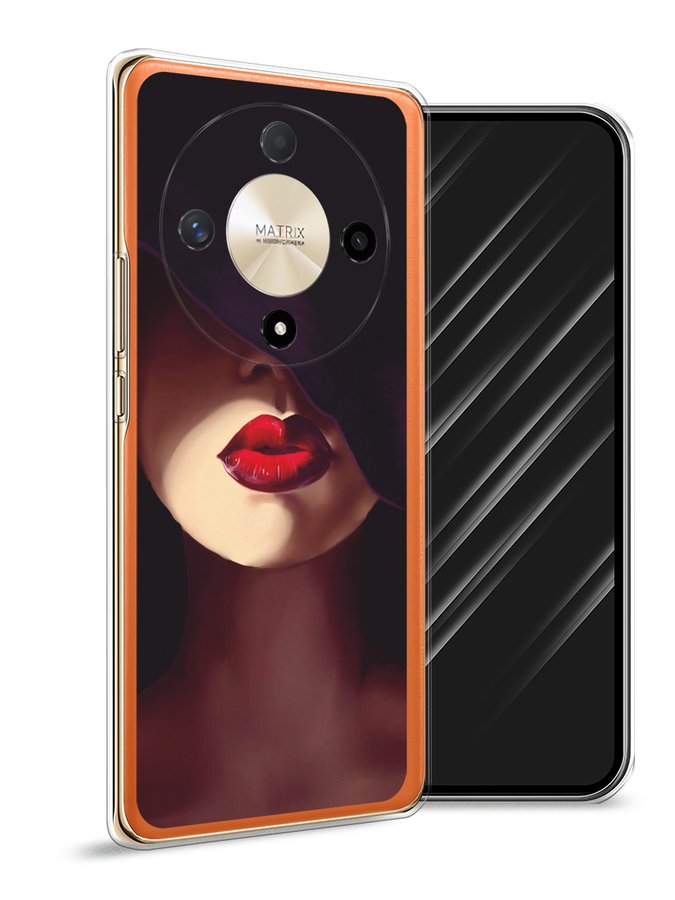 

Чехол Awog на Honor X9B "Красные губы", Черный;бежевый;красный, 6122550-1