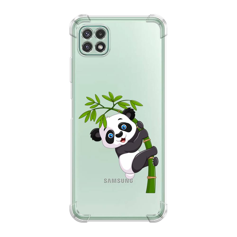 

Чехол Awog на Samsung Galaxy A22s 5G / Самсунг A22s 5G "Панда на бамбуке", Белый;черный;зеленый, 2104251-1