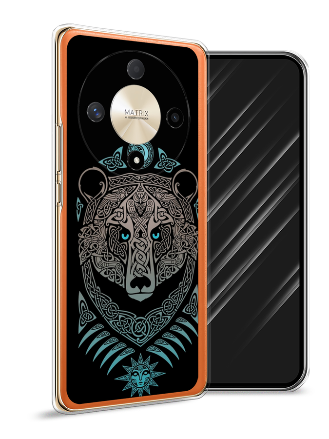 

Чехол Awog на Honor X9B "Кельтский медведь", Черный;серый, 6122550-1