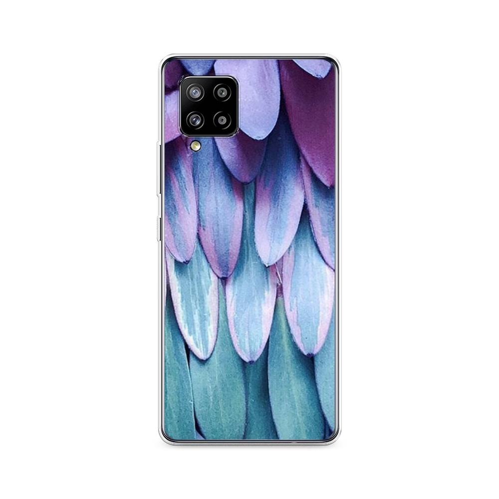 

Чехол на Samsung Galaxy A42 "Синее перо", Фиолетовый;голубой, 2101750-3