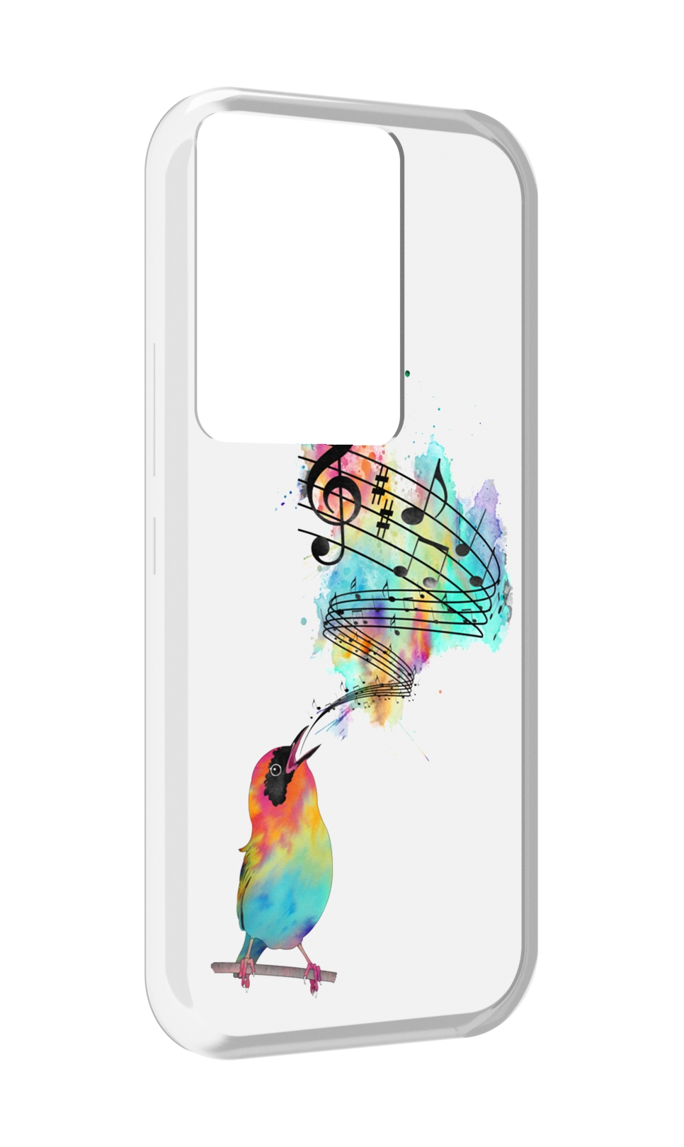 

Чехол MyPads певчая птичка для Itel Vision 3 Plus / Itel P38 Pro, Прозрачный, Tocco
