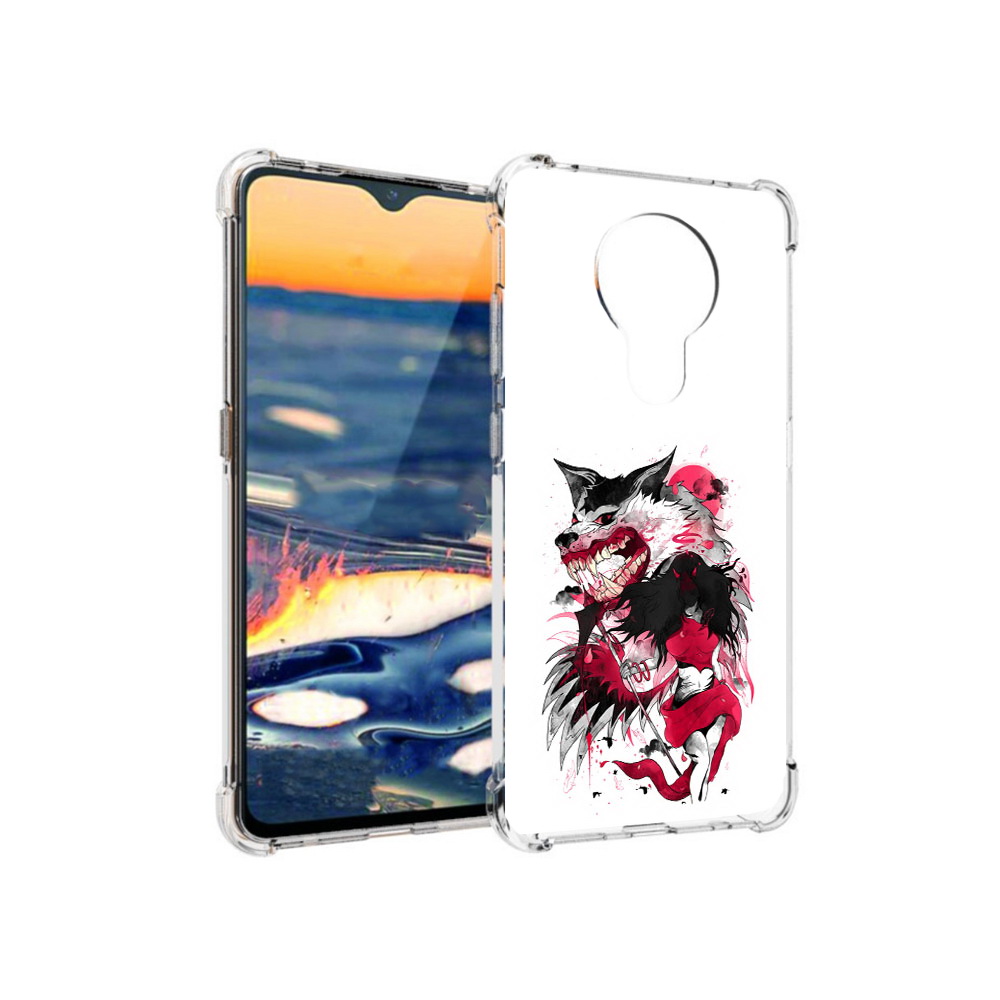 

Чехол MyPads Tocco для Nokia 5.3 красная шапочка (PT227052.106.410), Прозрачный, Tocco