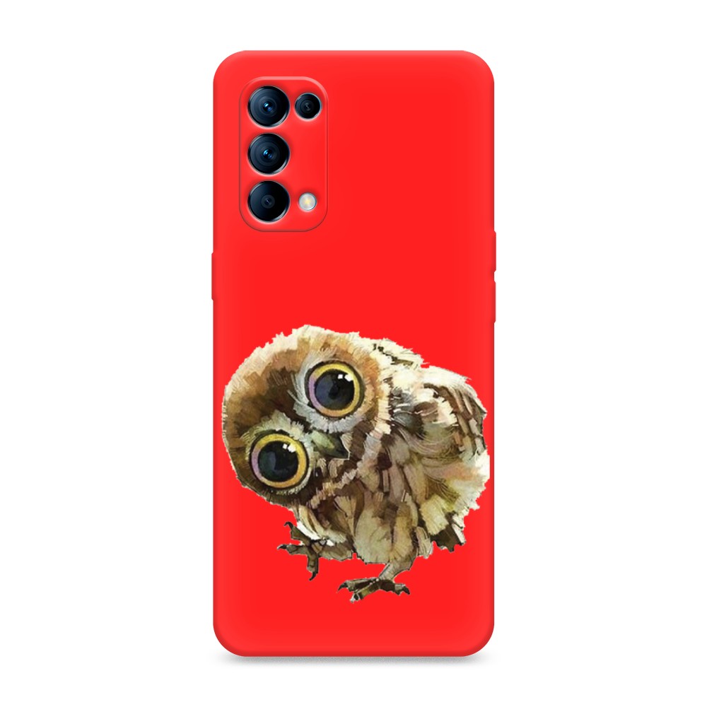 

Чехол Awog на Oppo Reno 5 "Любопытный совенок", Разноцветный, 255253-1