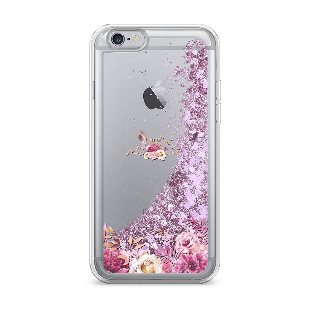 

Жидкий чехол с блестками "Нежные розовые цветы" на Apple iPhone 6S, 0104S94-1