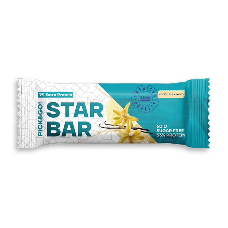 

Red Star Labs STARBAR Extra Protein, 1 шт, вкус: ванильное мороженое