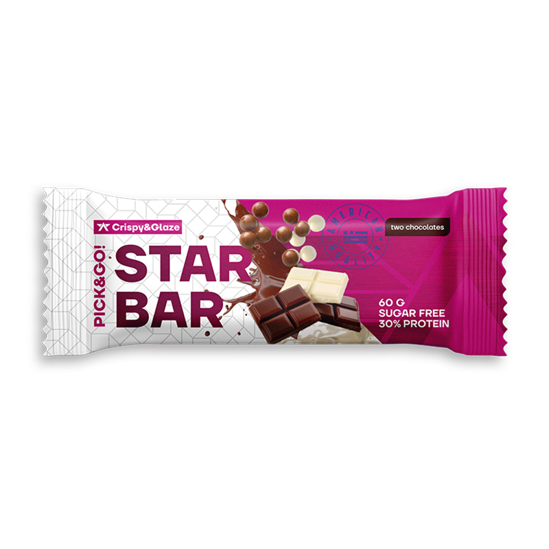 фото Red star labs starbar crispy&glaze, 1 шт, вкус: два шоколада