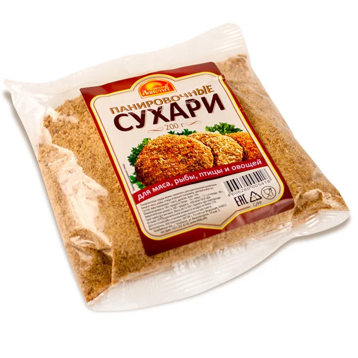 

Сухари панировочные "Русский Аппетит", 200 г, 2 шт.