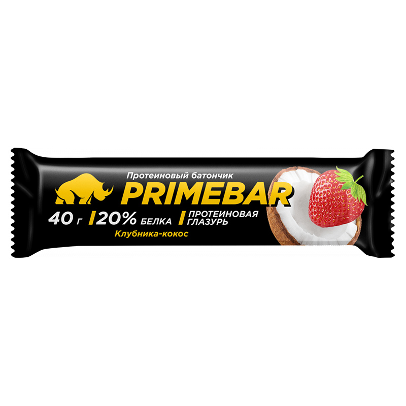 

PrimeKraft PRIMEBAR, 1 шт, вкус: клубника-кокос