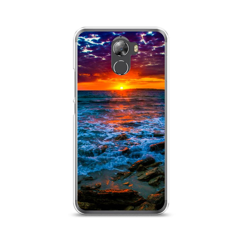 

Чехол на Wileyfox Swift 2 "Закат 1", Оранжевый;синий, 210350-2