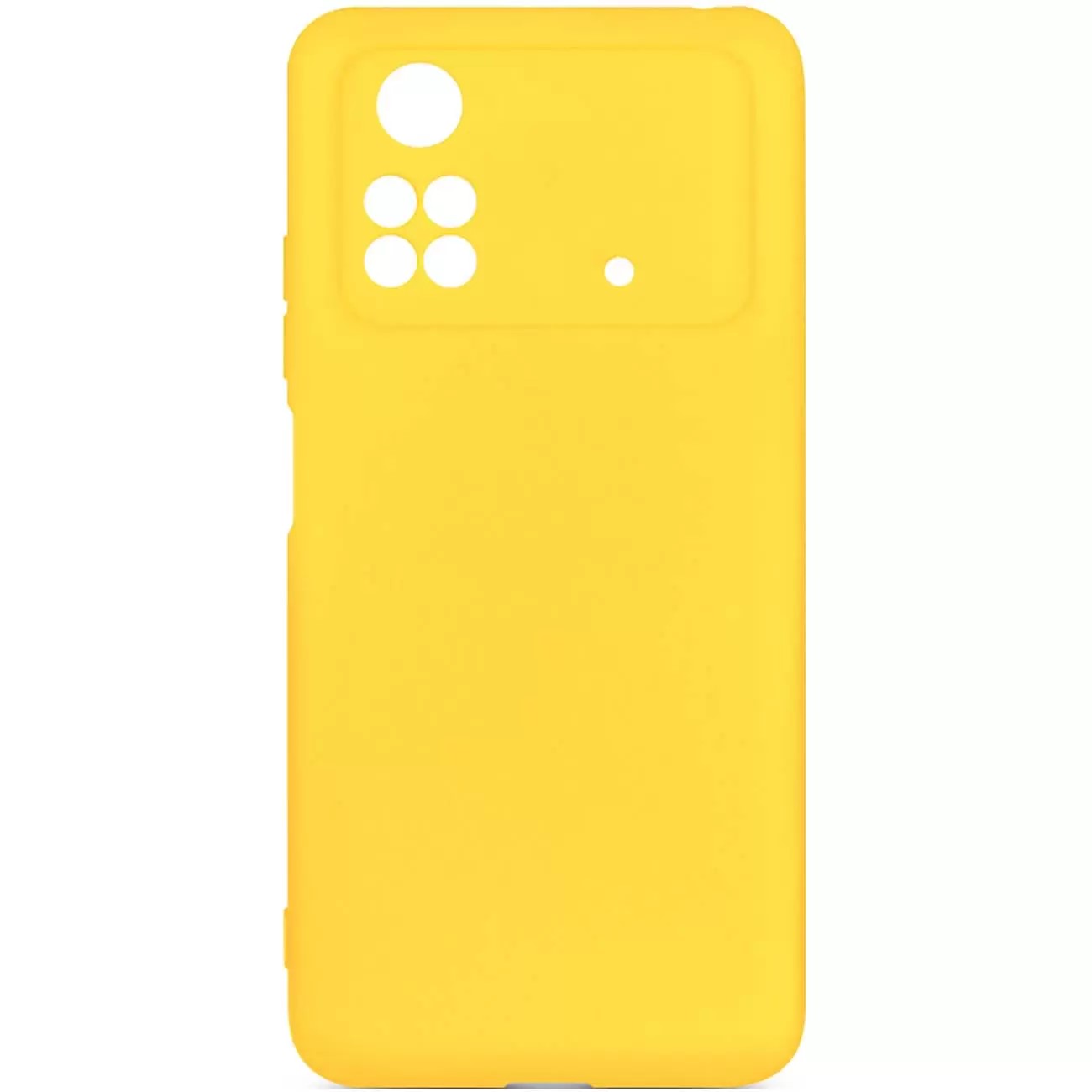 фото Чехол df для смартфона для poco m4 pro 4g df pocase-03 yellow