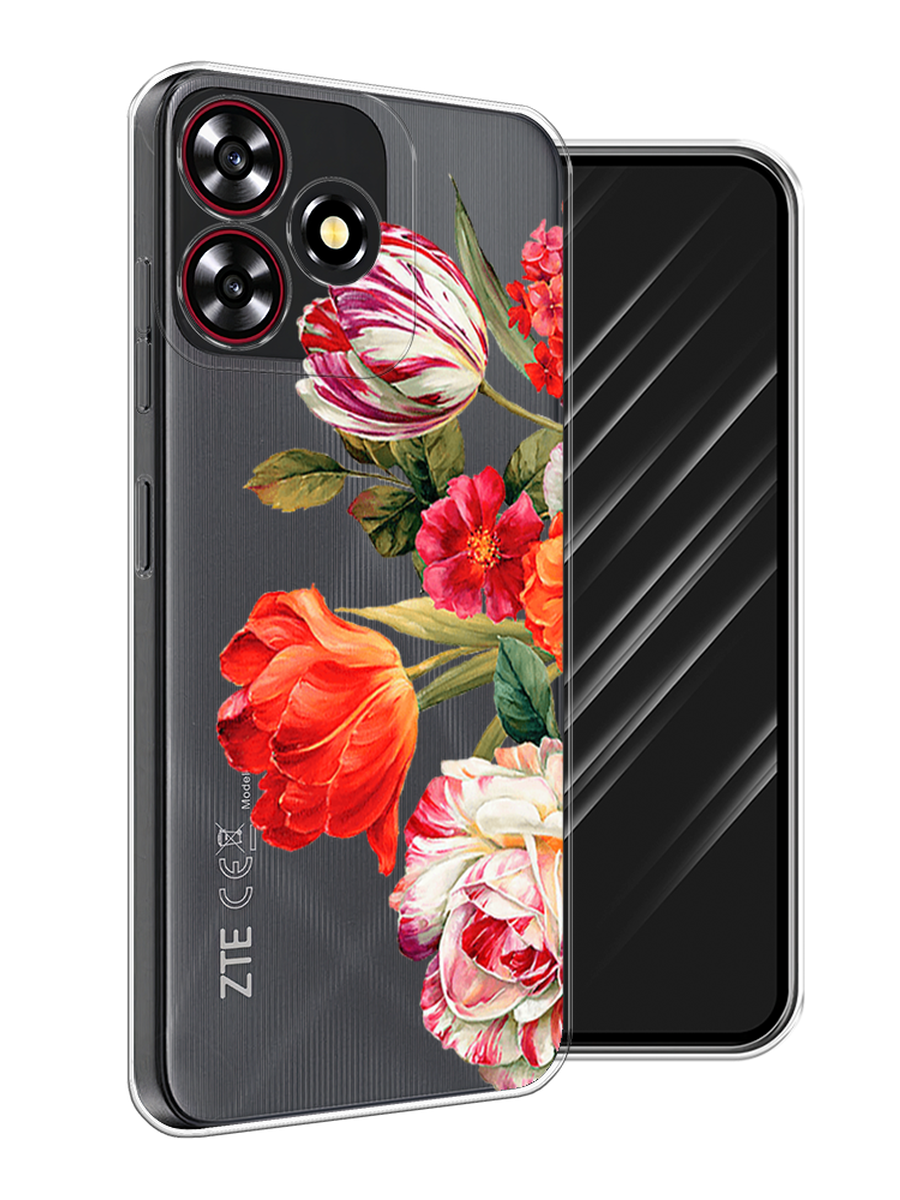 

Чехол Awog на ZTE Blade V50 Smart "Весенний букет", 136550-1