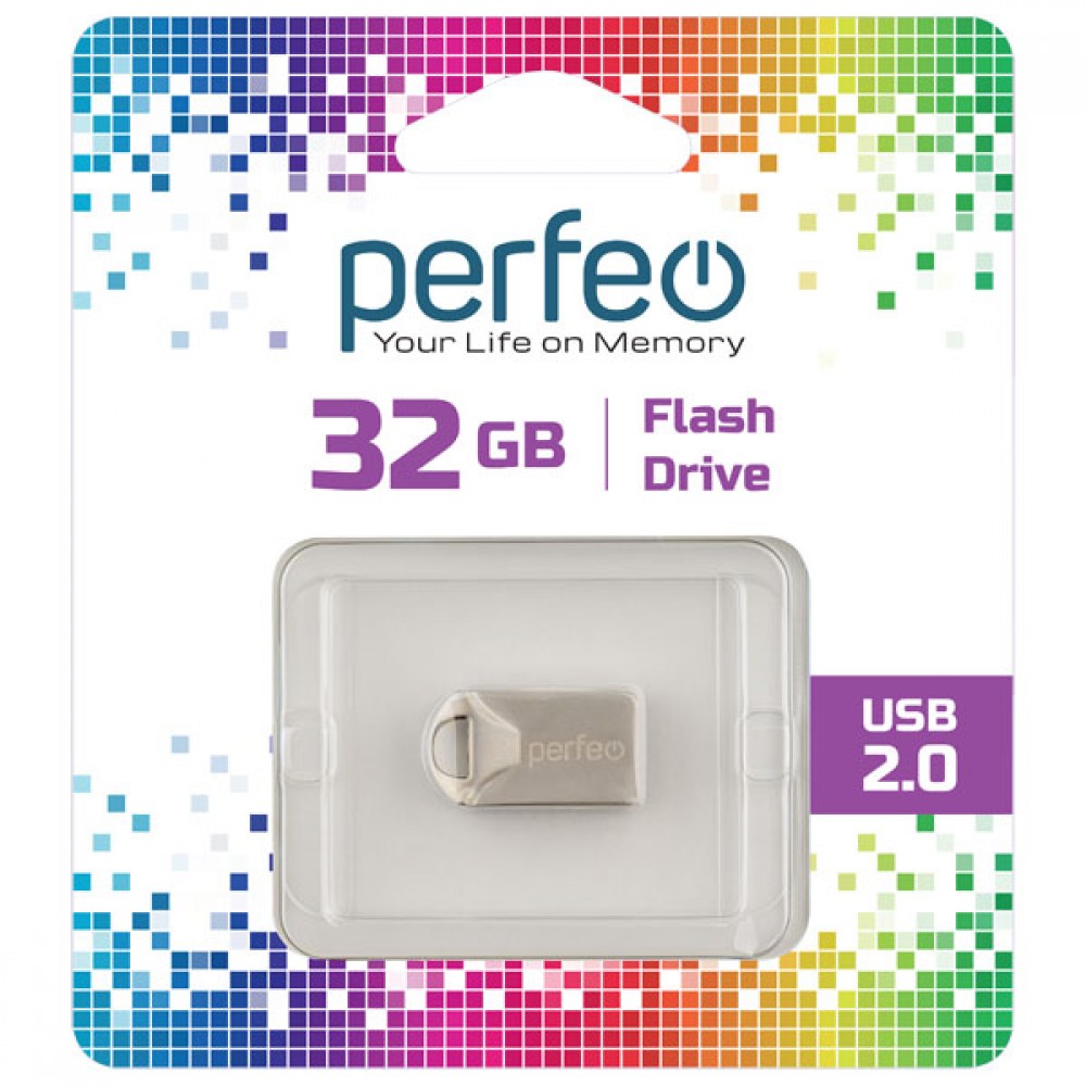 Флешка Perfeo 32GB M10 Metal Series PF-M10MS032 (30014855)