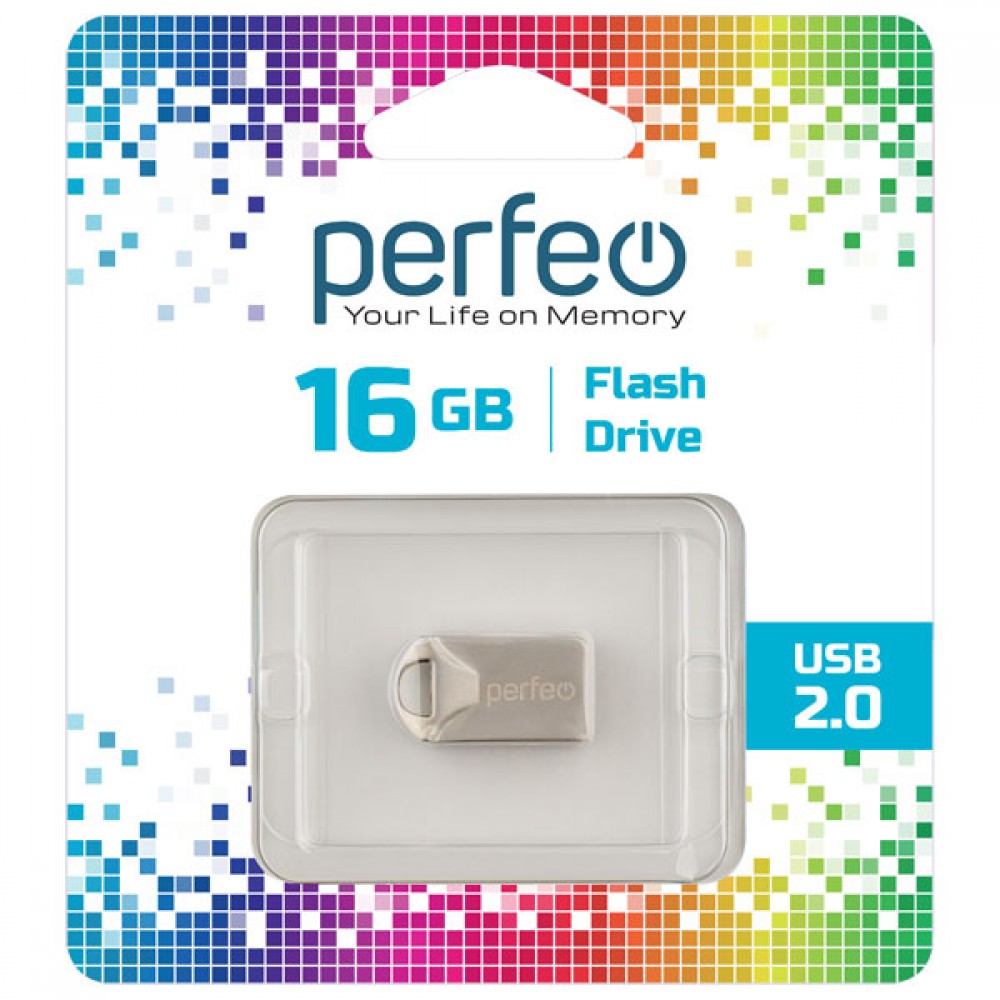 Флешка Perfeo 16GB M10 Metal Series PF-M10MS016 (30014854)