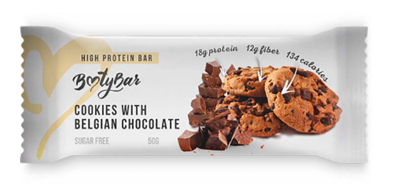 

Bootybar Bootybar Protein bar 50 г, 1 шт, вкус: печенье с бельгийским шоколадом