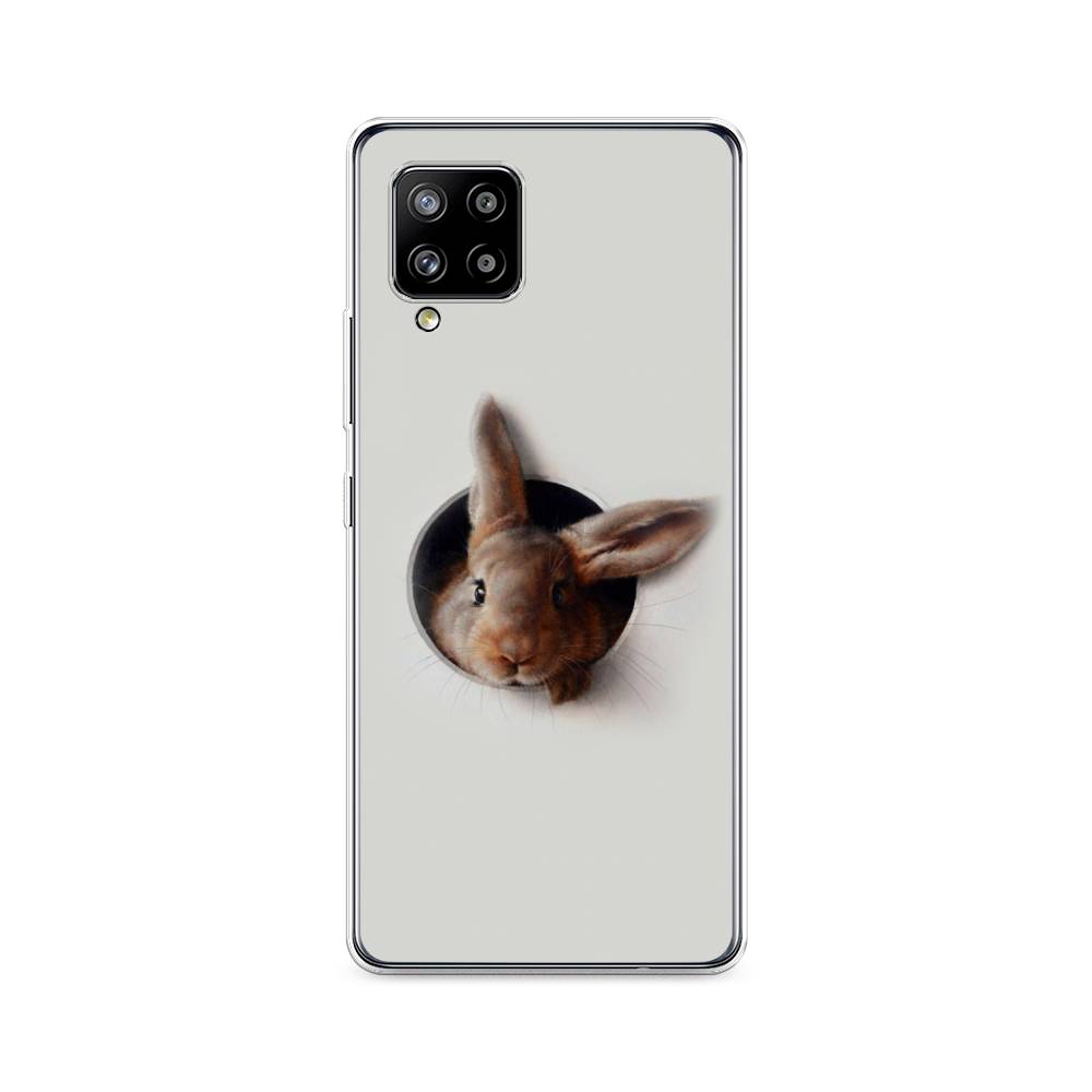 

Чехол на Samsung Galaxy A42 "Любопытный кролик", Серый;коричневый, 2101750-1