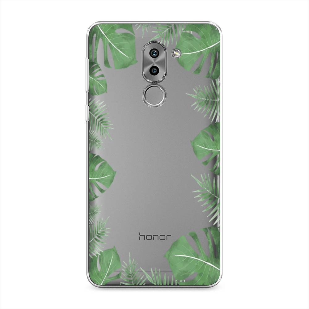 

Чехол Awog на Honor 6X "Листья папоротника рамка", Разноцветный, 60750-8
