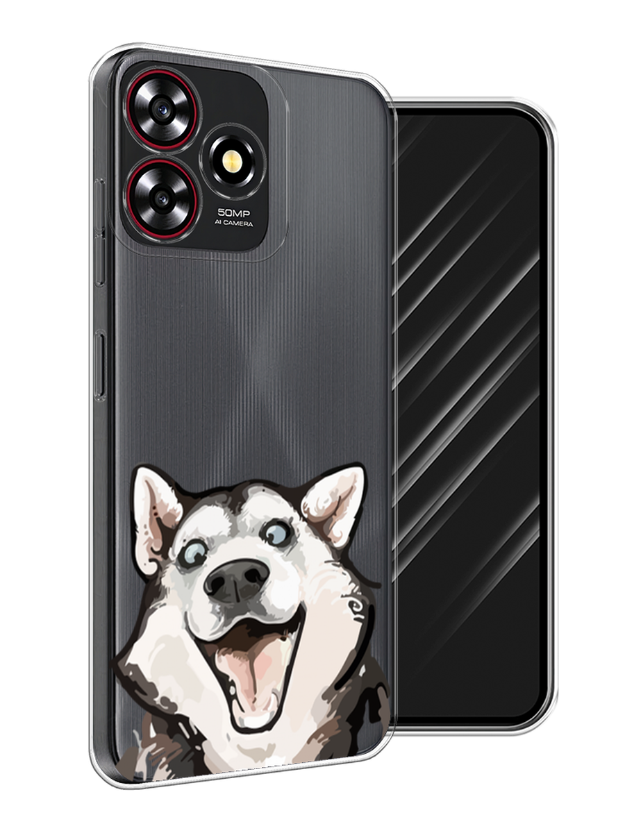 

Чехол Awog на ZTE Blade V50 Smart "Радостный хаски", 136550-1