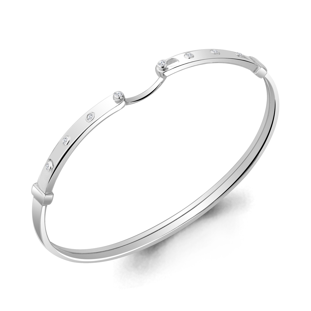 

Браслет из серебра с фианитом р. 17 Aquamarine 74520А_925_р, 74520А_925_р