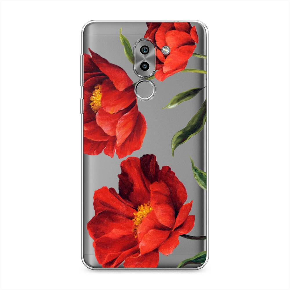 

Чехол Awog на Honor 6X "Красные маки", Разноцветный, 60750-8