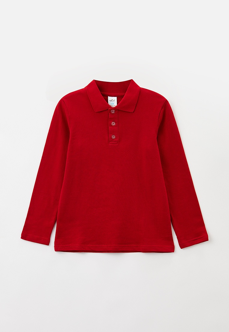 

Поло детское N.O.A. 11565, бордовый, 128, Красный, 11565