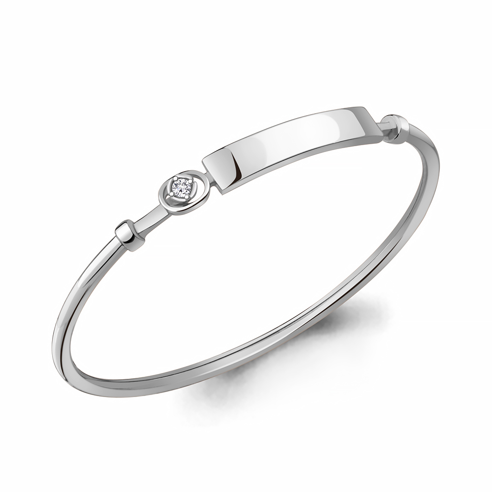 

Браслет из серебра с фианитом р. 18 Aquamarine 74518А_925_р, 74518А_925_р