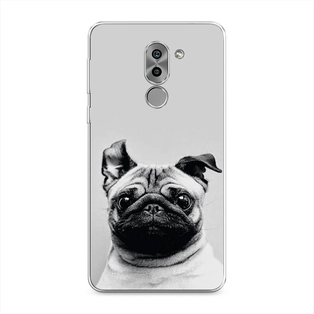 

Чехол Awog на Honor 6X "Ушастый мопс", Разноцветный, 60750-1