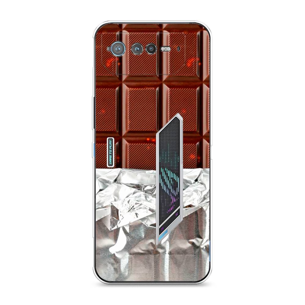 

Чехол на Asus ROG Phone 6 "Шоколад в обертке", Коричневый, 44650-6