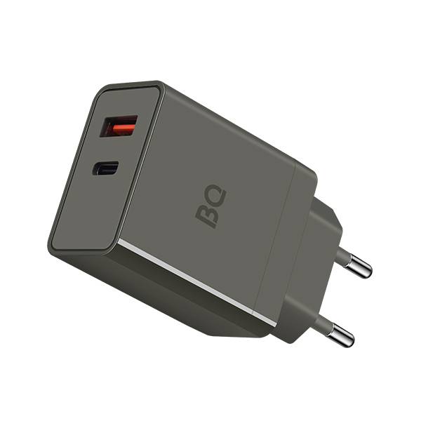 Зарядное устройство BQ Charger 38W2A01 (2 ports Type-C + USB, PD 20W+QC3.0 18W, 38W total)