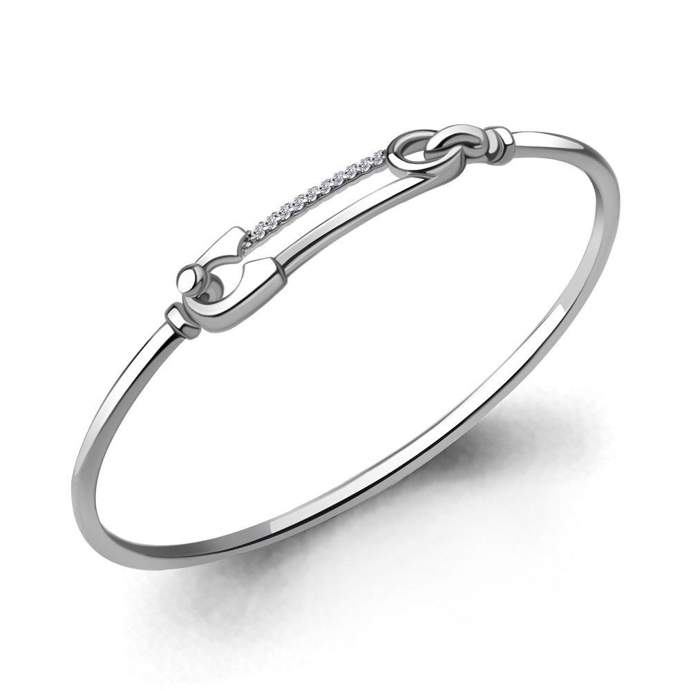 

Браслет из серебра с фианитом р. 19 Aquamarine 74506А_925_р, 74506А_925_р
