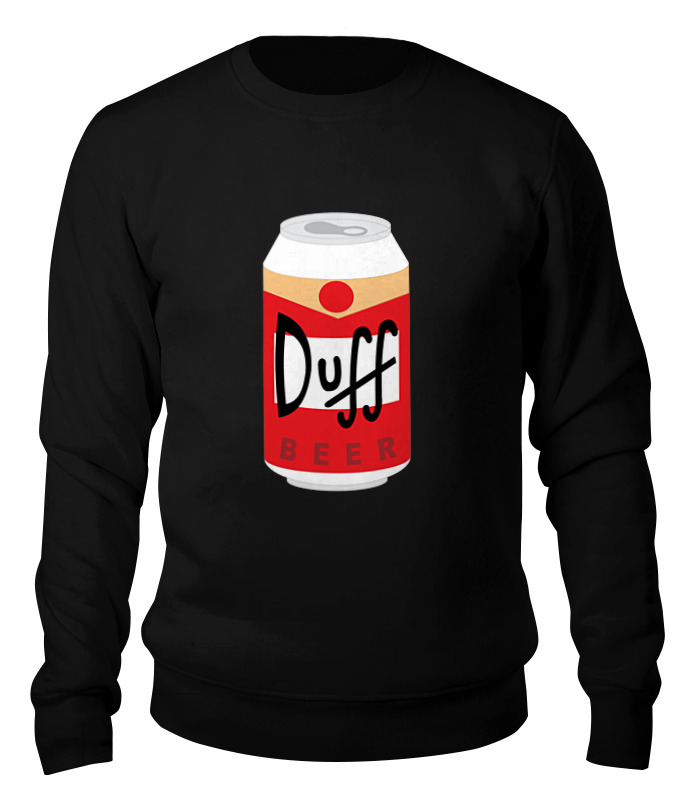 

Свитшот унисекс Printio Пиво дафф (duff beer) черный S, Пиво дафф (duff beer)