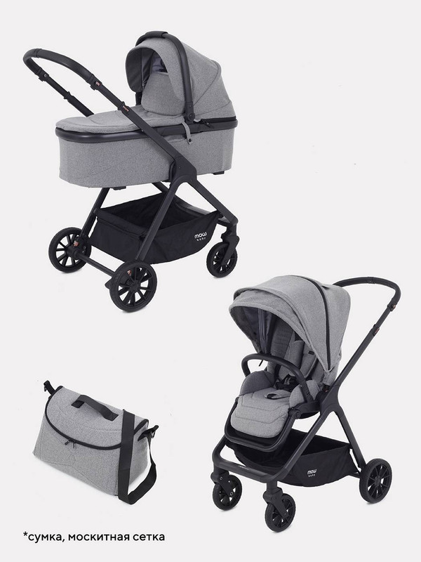 

Коляска детская 2 в 1 MOWBaby MOVE MB402 Green, Move_MB402