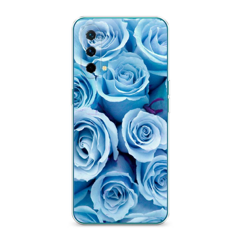 

Чехол Awog на OnePlus Nord CE / ВанПлас Nord CE "Лазурные розы", Голубой, 151850-8