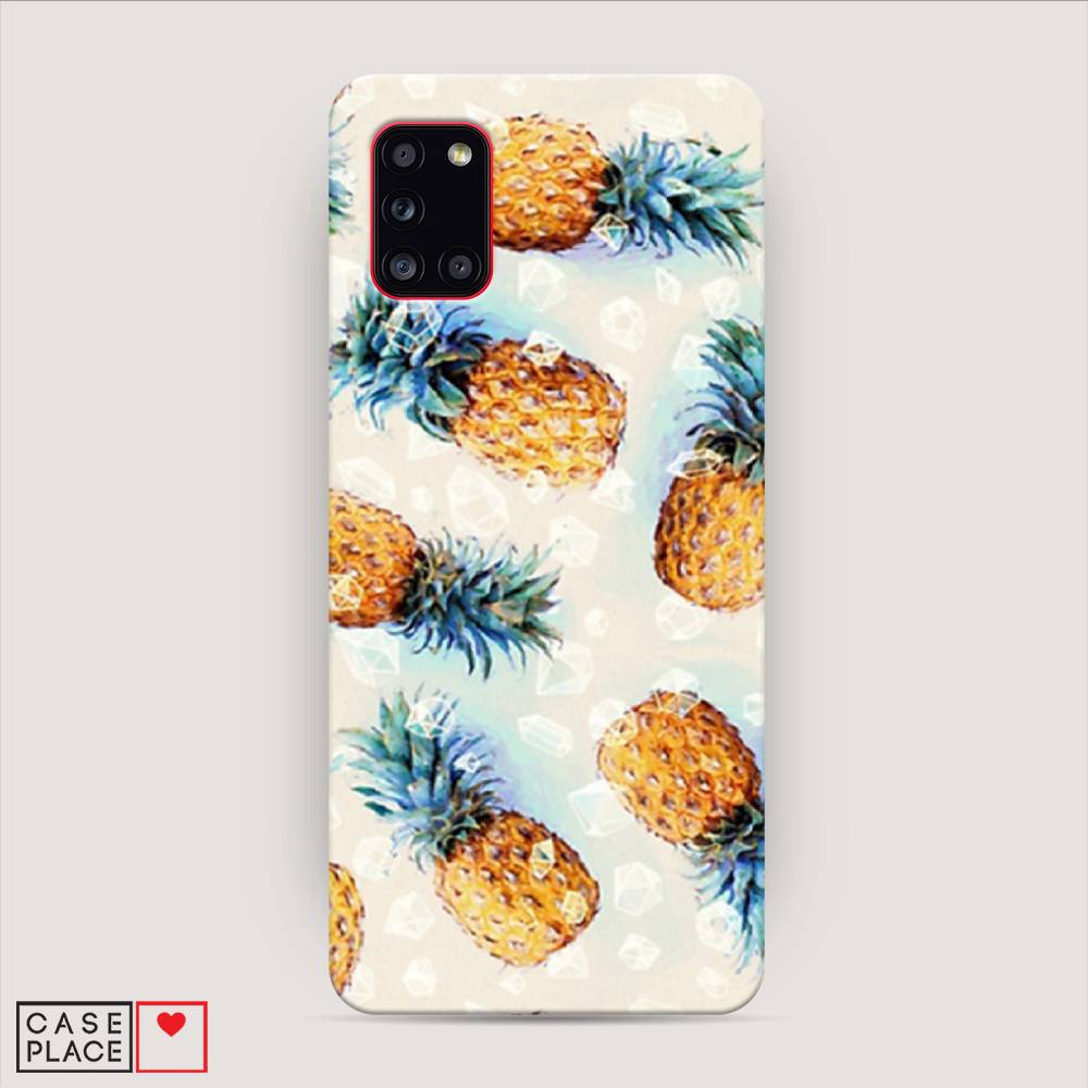 фото Пластиковый чехол "ананасы" на samsung galaxy a31 awog