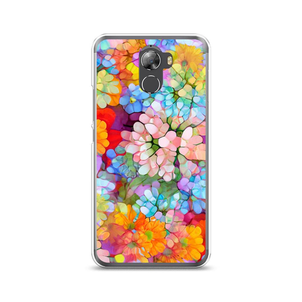 

Чехол на Wileyfox Swift 2 "Цветы витраж", Оранжевый;розовый;голубой, 210350-3