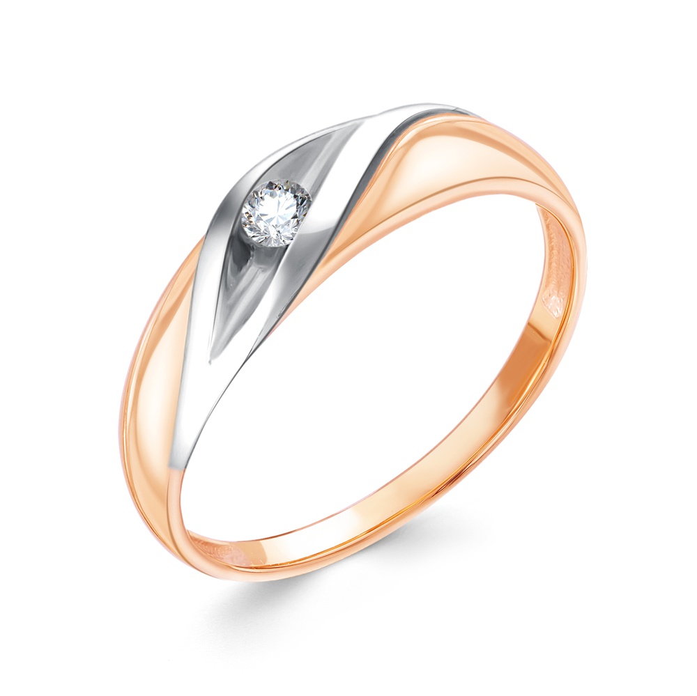 

Кольцо из золота р.  585Gold 301012343, фианит, 301012343