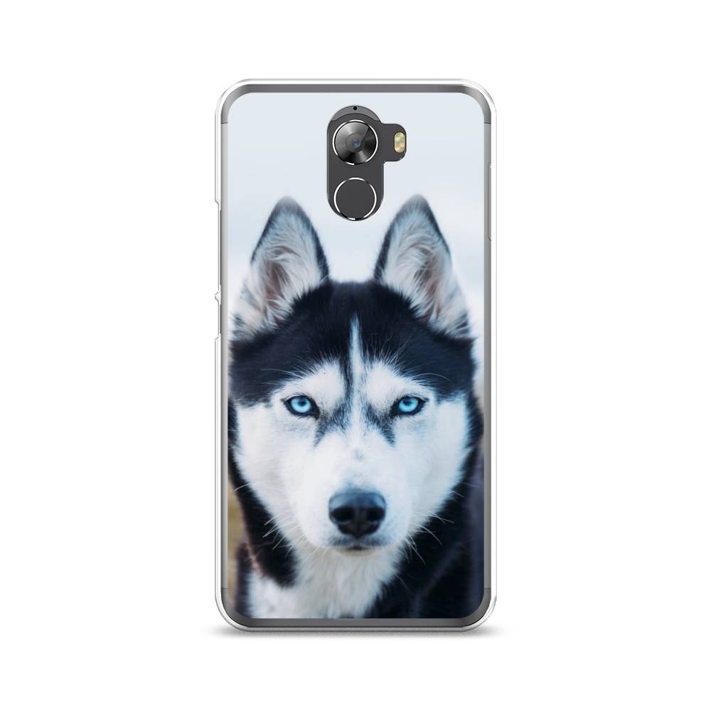 

Чехол на Wileyfox Swift 2 "Хаски 2", Синий;белый, 210350-1