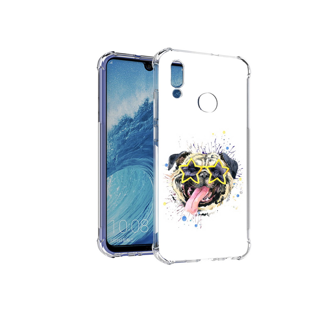 Чехол MyPads Tocco для Huawei P Smart (2019) мопс боксер