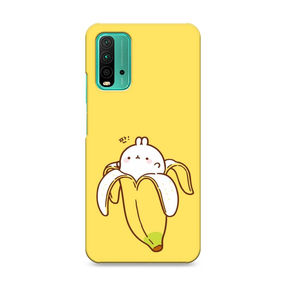 

Пластиковый чехол "Зайчик-бананчик" на Xiaomi Redmi 9T, 39820-1
