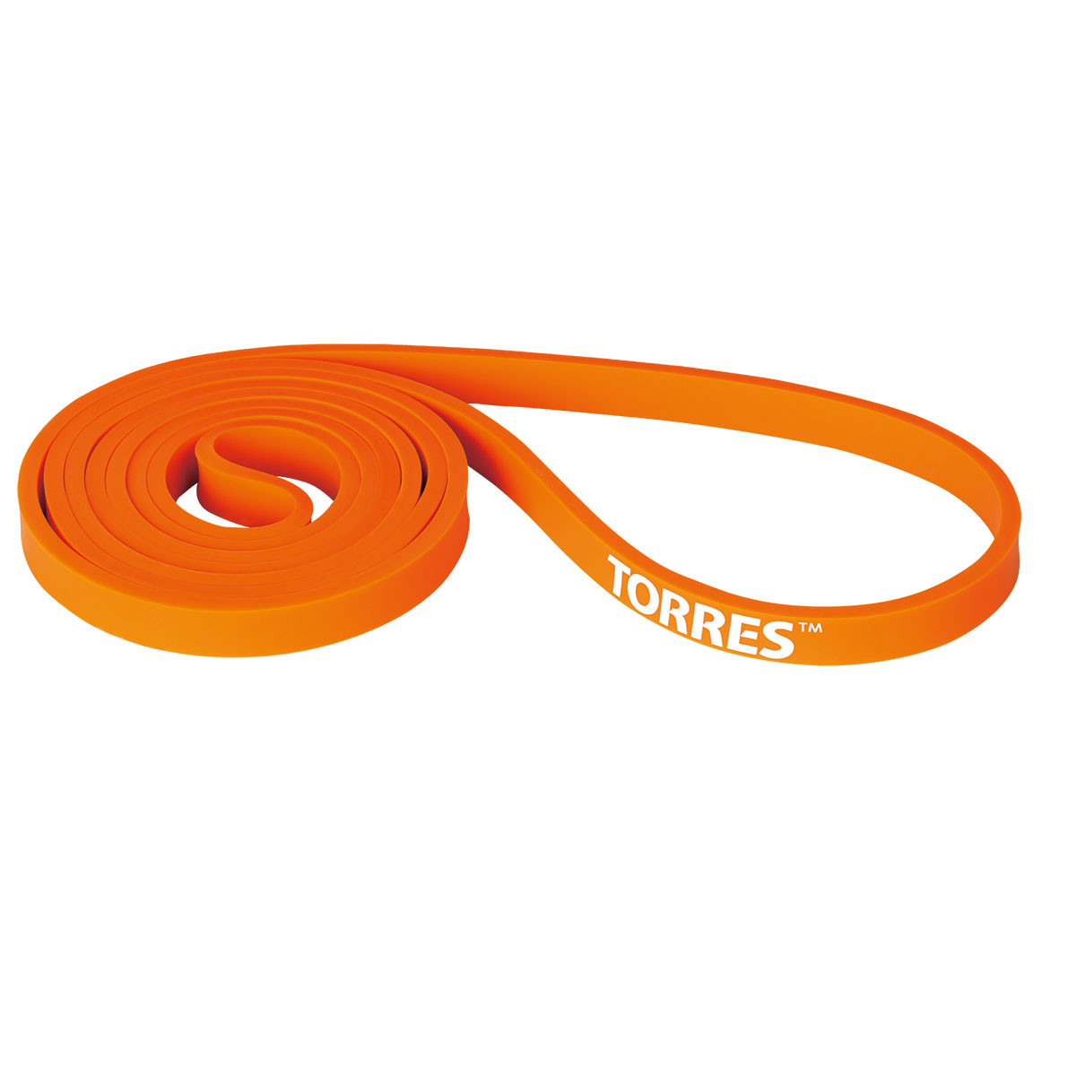 Лента Torres для аэробики, латексная, сопротивление 15 кг, оранжевый