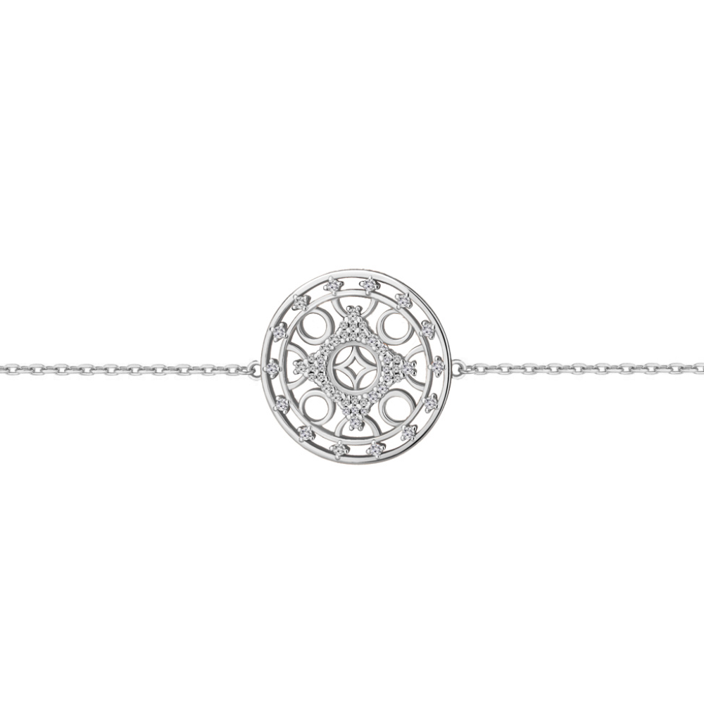 

Браслет из серебра с фианитом р. 16 Aquamarine 74481А_925_р, 74481А_925_р