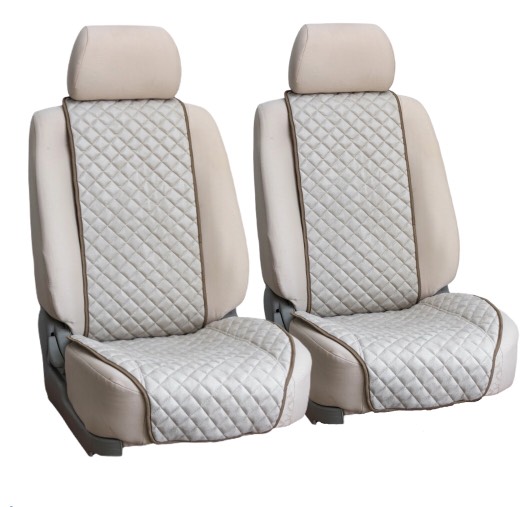 Накидки на сиденья автомобиля АвтоЕва Бежевые Узкие 2 шт.